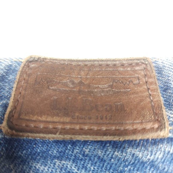 L.L. Bean Jeans Womens Mid Rise Straight Leg 6 Petite Blue Denim 25 Inseam - Picture 3 of 9